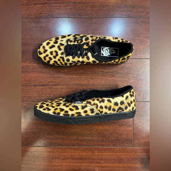 Womens 8 Vans Authentic Low Pro Leopard Print Low Top Shoe Sneaker New HALF BOX - Picture 8 of 16